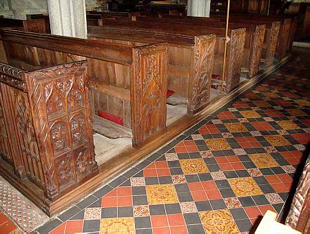 Stowford - Bench End Detail